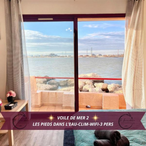 Voile de Mer 2 - Les Pieds dans l'eau, CLIM, Wifi, 3 personnes